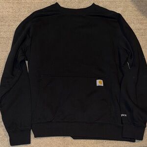 Carhartt Men's Black Crewneck (pocketed) Sweatshirt